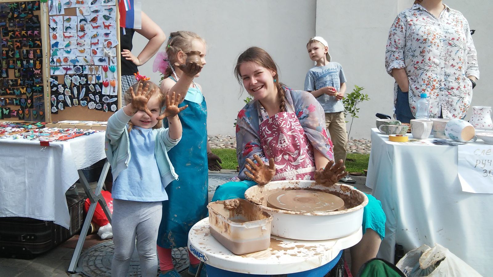 гончарный круг на ратуше Минск