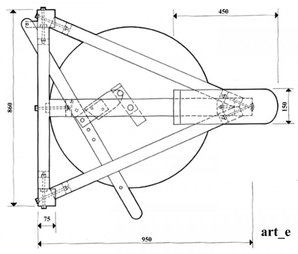 Чертеж гончарного круга Линча