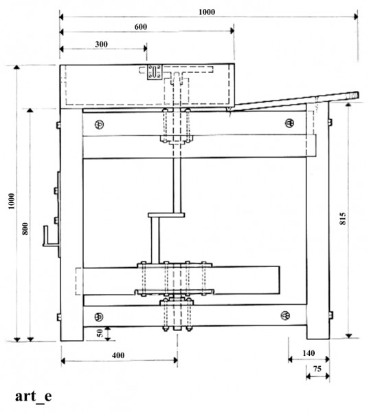 Чертеж гончарного круга Линча